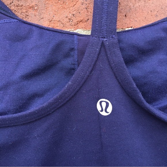 (SOLD) Lululemon Power Y Tank Black Swan Dark Purple - Picture 6 of 7